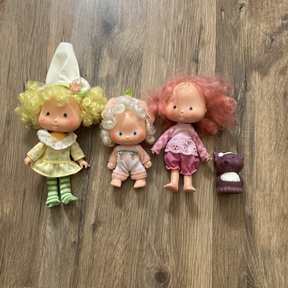 Strawberry Shortcake Vintage‎ Doll and Accessory Bundle Lemon Meringue Pet Etc